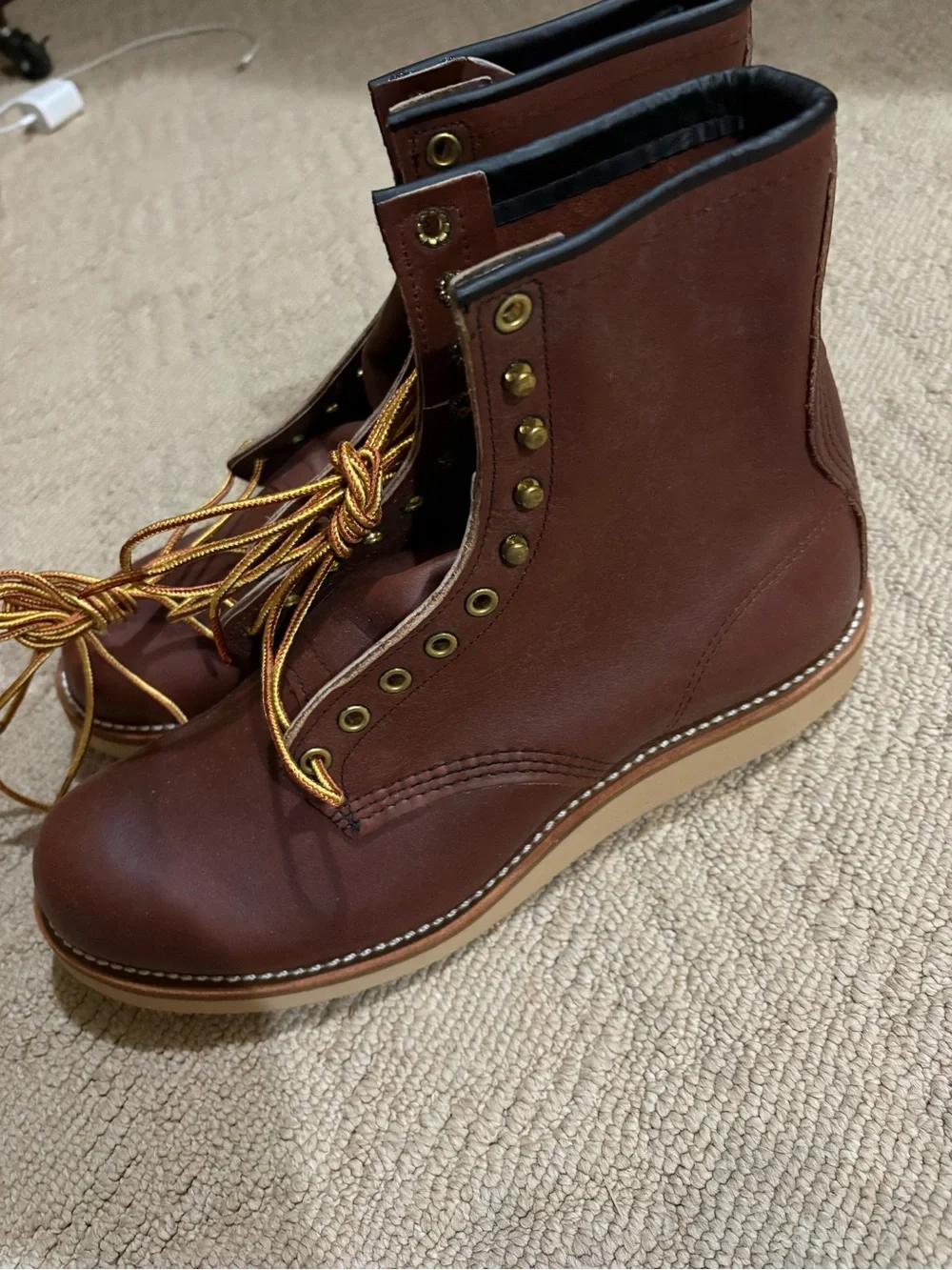 Vintage Red Wings 708 Boots Factory Seconds